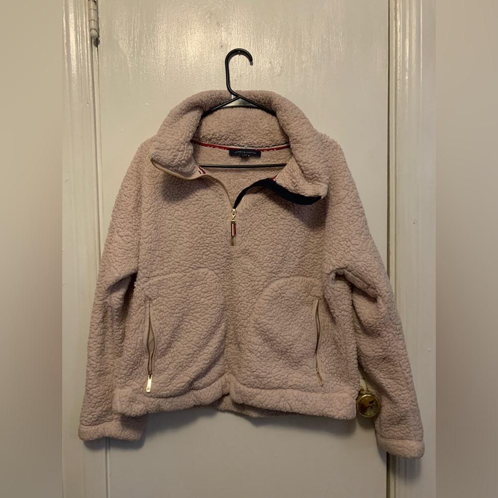 Tommy Fuzzy Pink Sweatshirt